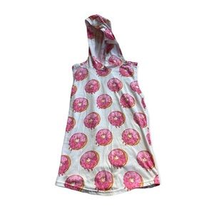 VIBES sleeveless hooded donut top Small